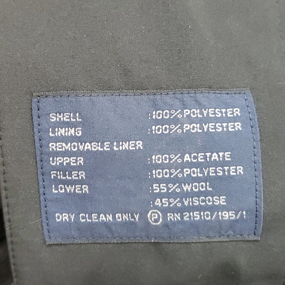 Ralph Lauren Rain Coat Removable Lining long men black size 42R - Picture 10 of 13